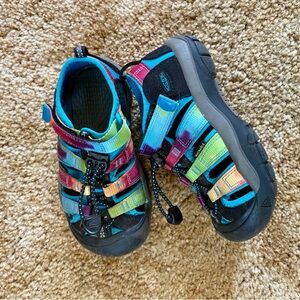 Keen Little Kids Newport H2 Rainbow Tie Dye Sandals